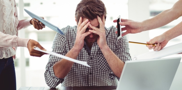 Wenn Stress auf einen einstürmt